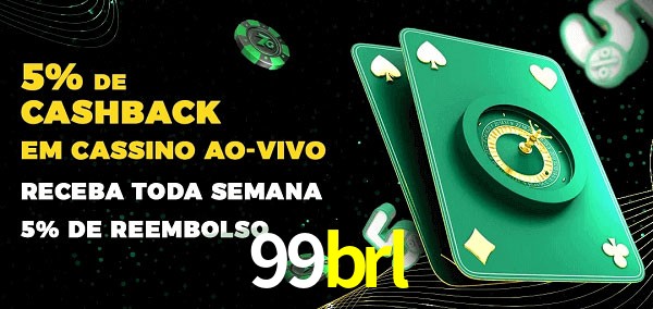 Promoções do cassino ao Vivo 99brl